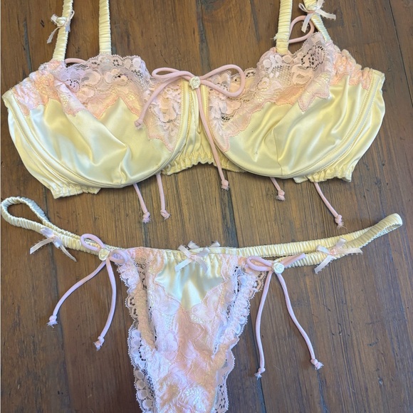 Rare!  For love and lemons original Jayden bra and thong set - Picture 2 of 16